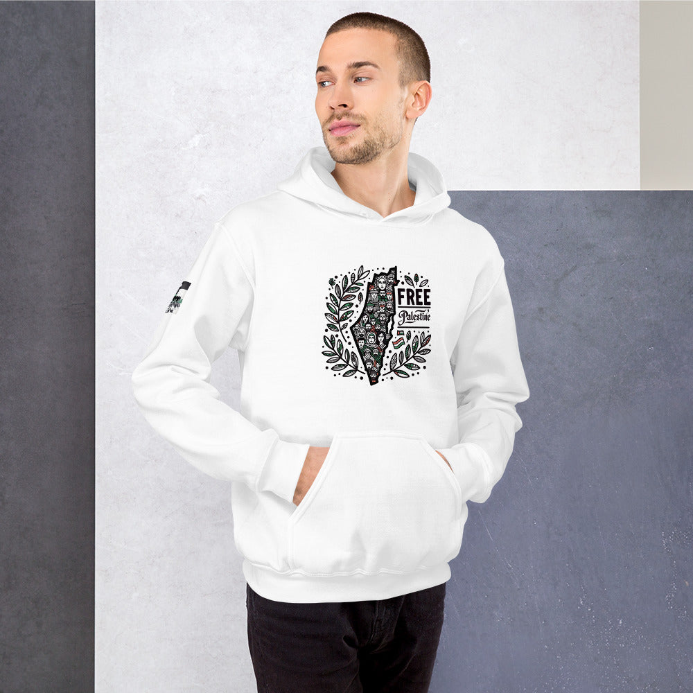 People for Palestine Hoodie v1, Unisex Heavy Blend Hoodie | Gildan 18500