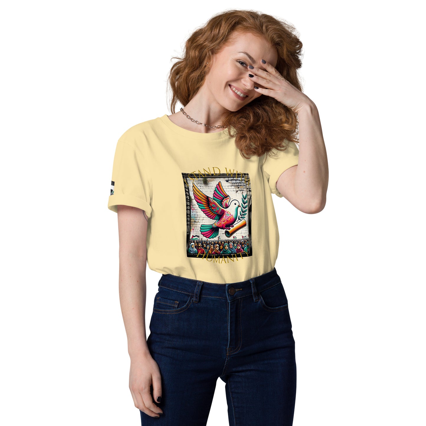 People for Palestine Tee v7, Unisex Organic Cotton T-Shirt | Stanley/Stella STTU755