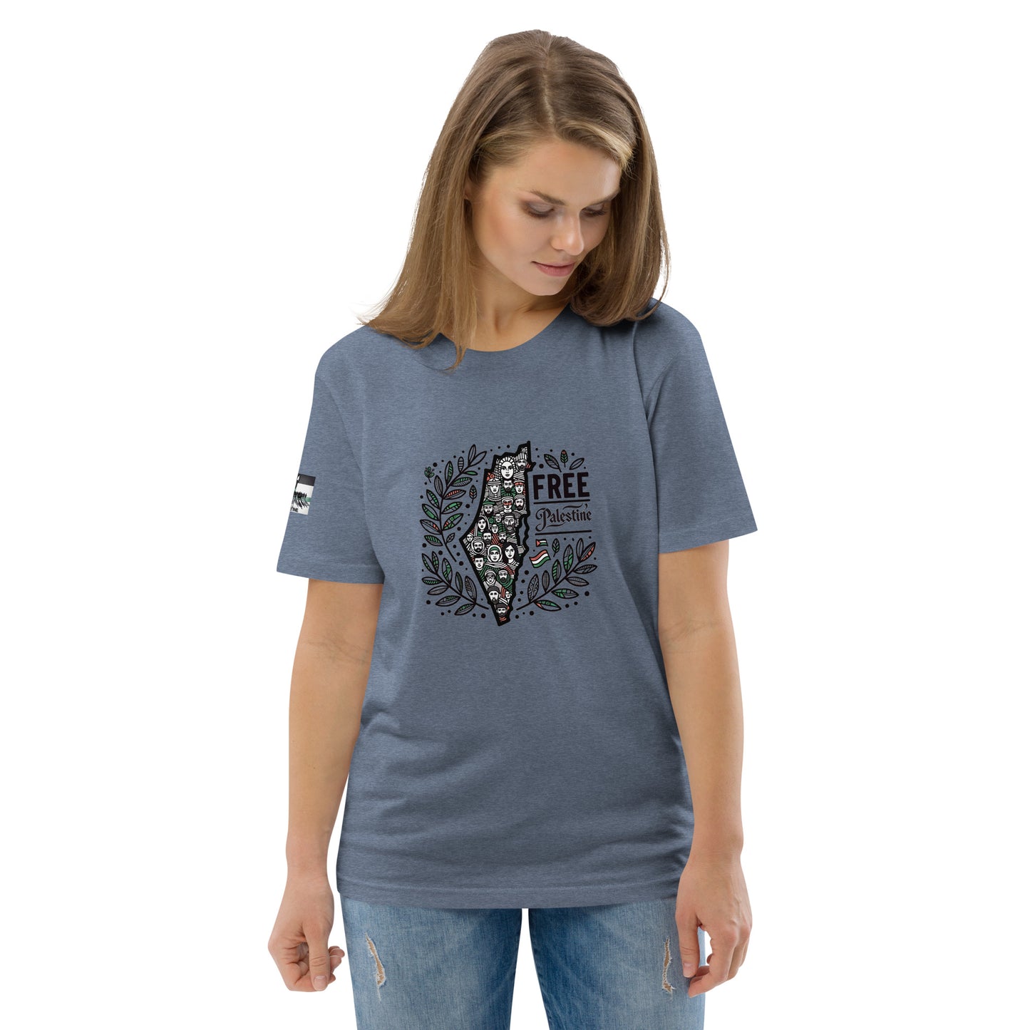 People for Palestine Tee v1, Unisex Organic Cotton T-Shirt | Stanley/Stella STTU755
