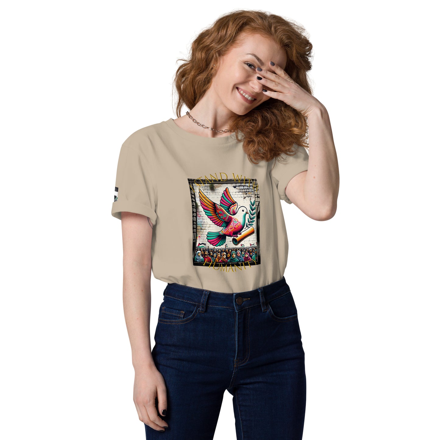 People for Palestine Tee v7, Unisex Organic Cotton T-Shirt | Stanley/Stella STTU755