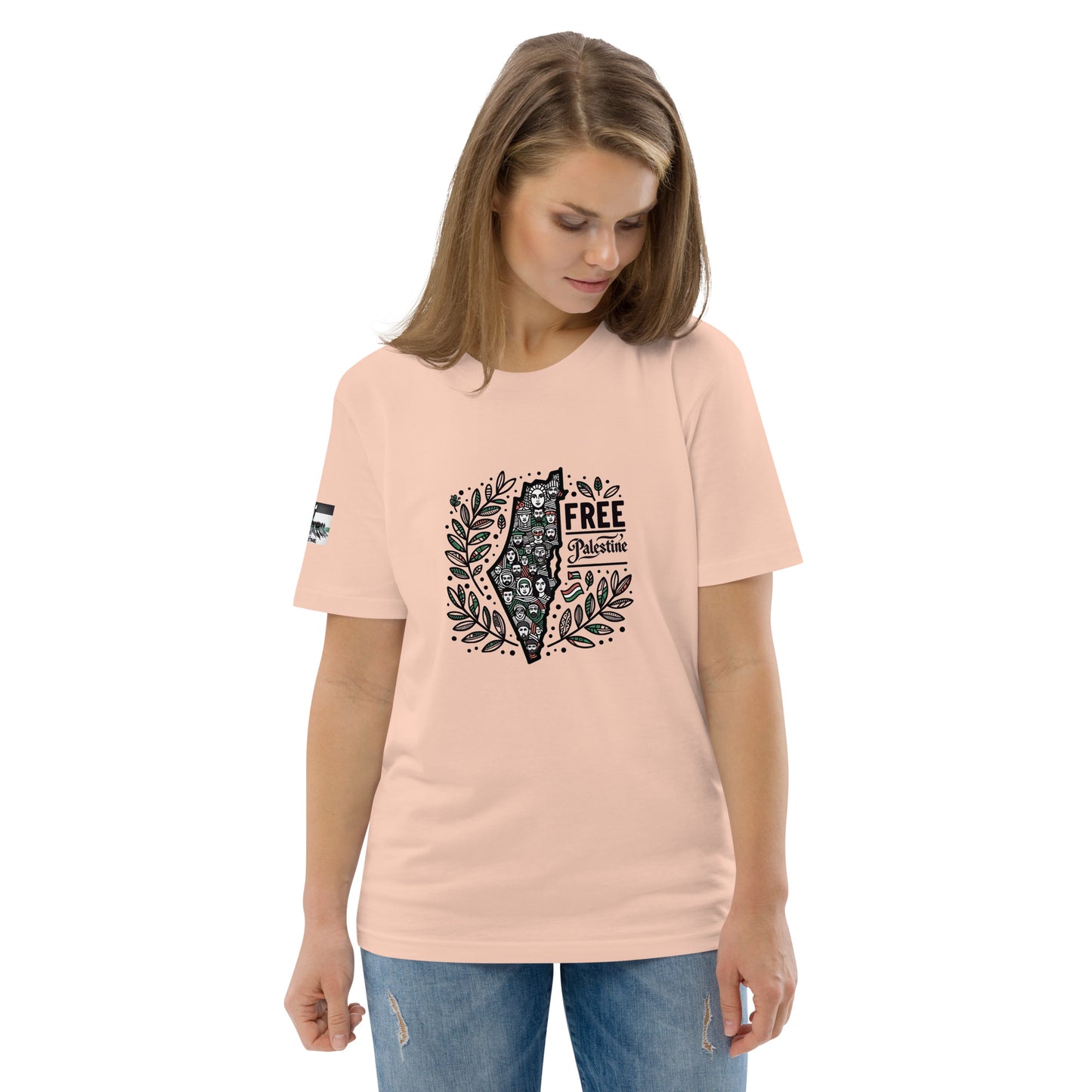 People for Palestine Tee v1, Unisex Organic Cotton T-Shirt | Stanley/Stella STTU755