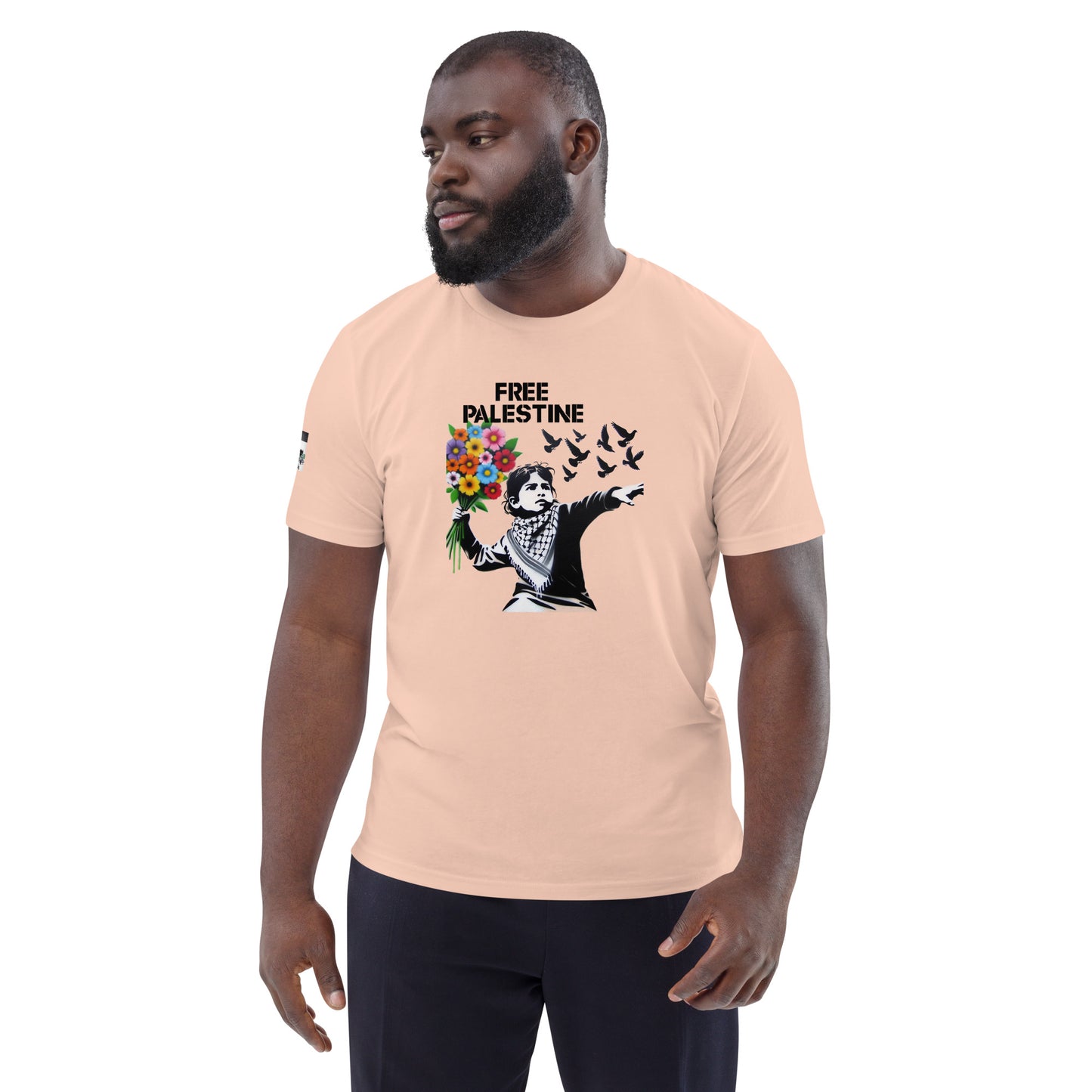 People for Palestine Tee v5, Unisex Organic Cotton T-Shirt | Stanley/Stella STTU755