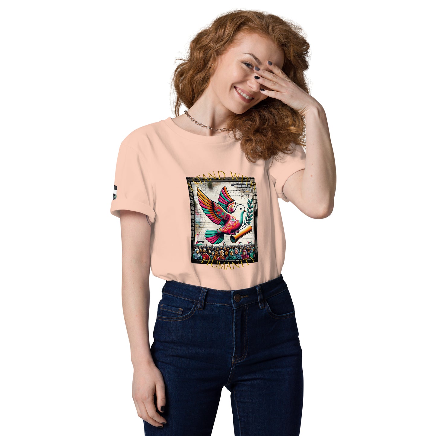 People for Palestine Tee v7, Unisex Organic Cotton T-Shirt | Stanley/Stella STTU755