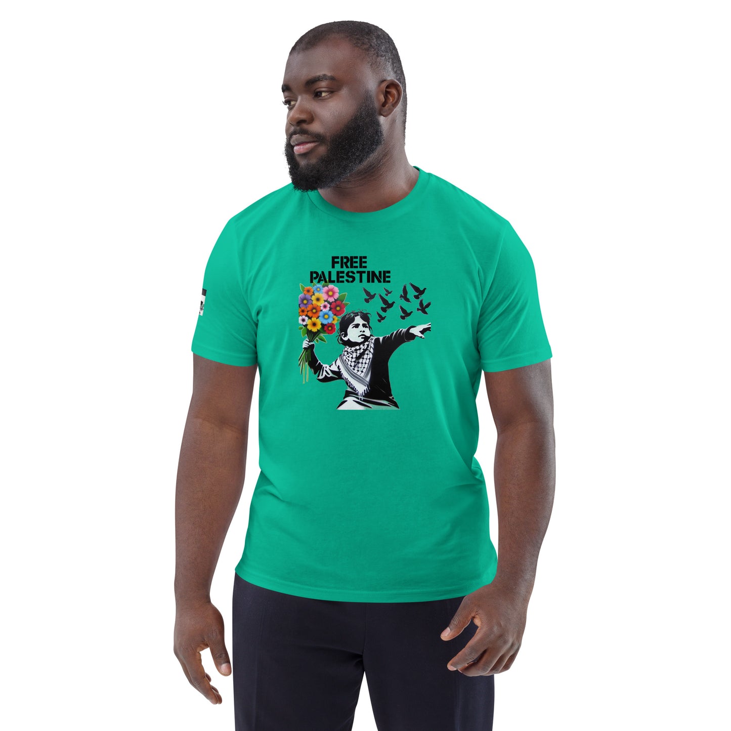 People for Palestine Tee v5, Unisex Organic Cotton T-Shirt | Stanley/Stella STTU755