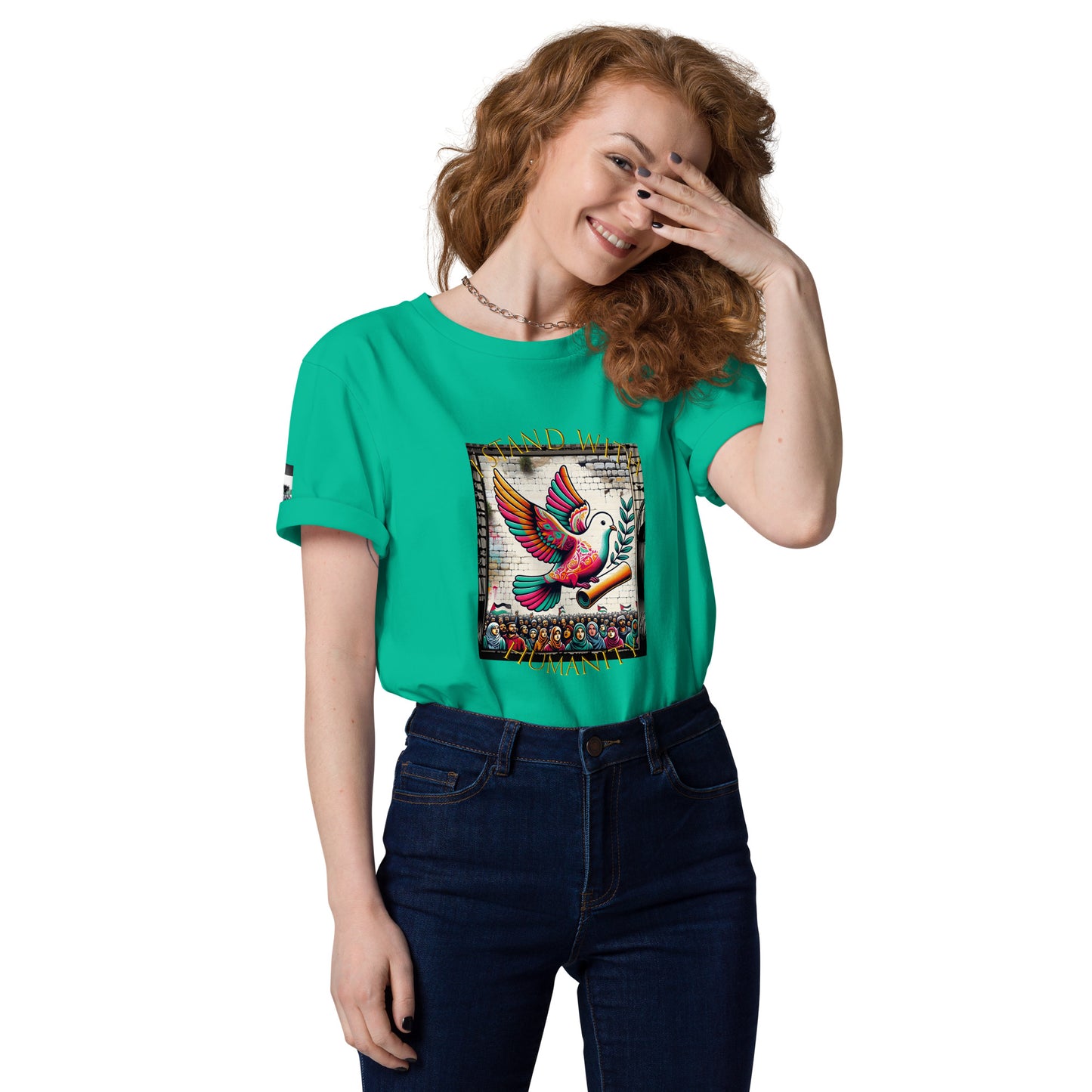 People for Palestine Tee v7, Unisex Organic Cotton T-Shirt | Stanley/Stella STTU755