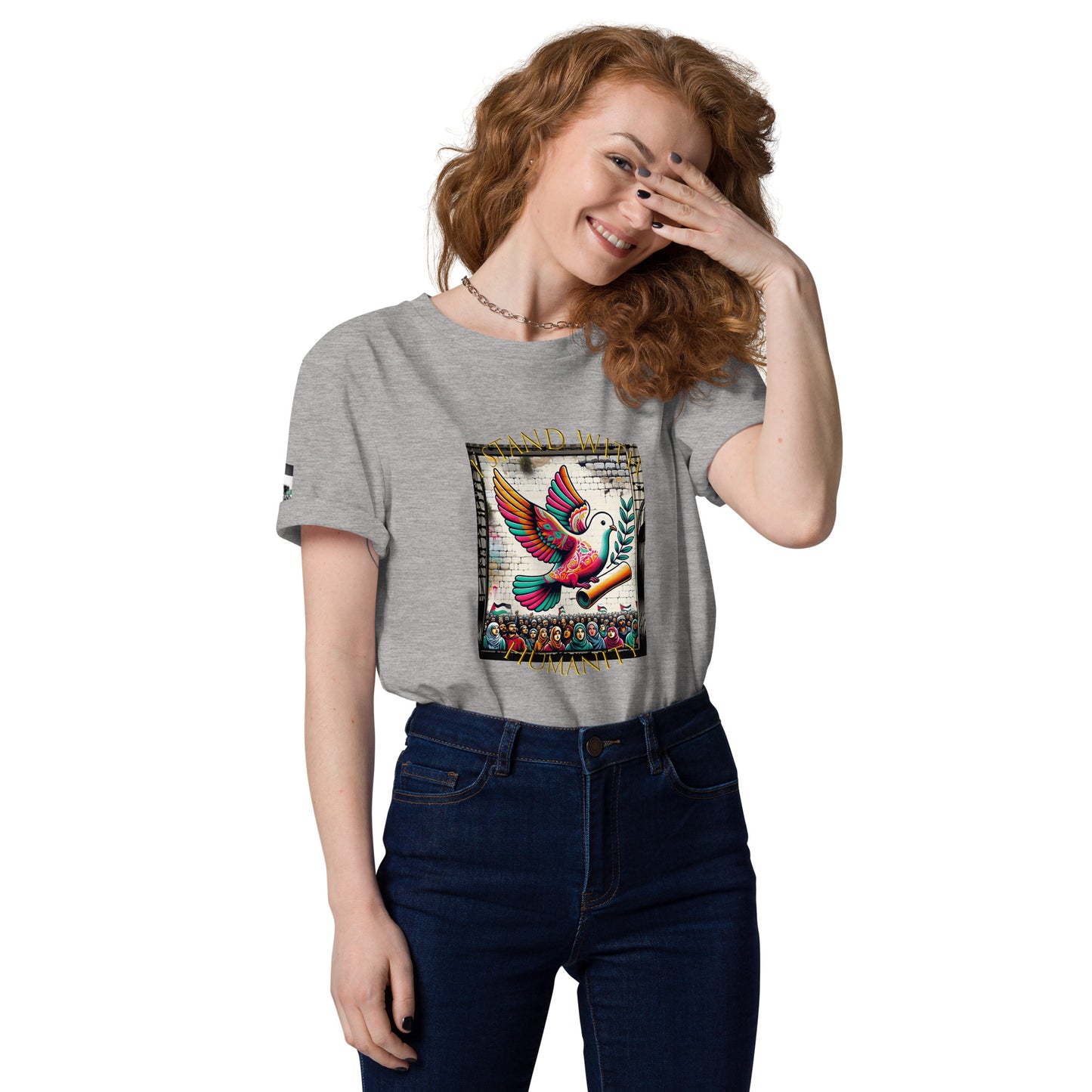 People for Palestine Tee v7, Unisex Organic Cotton T-Shirt | Stanley/Stella STTU755