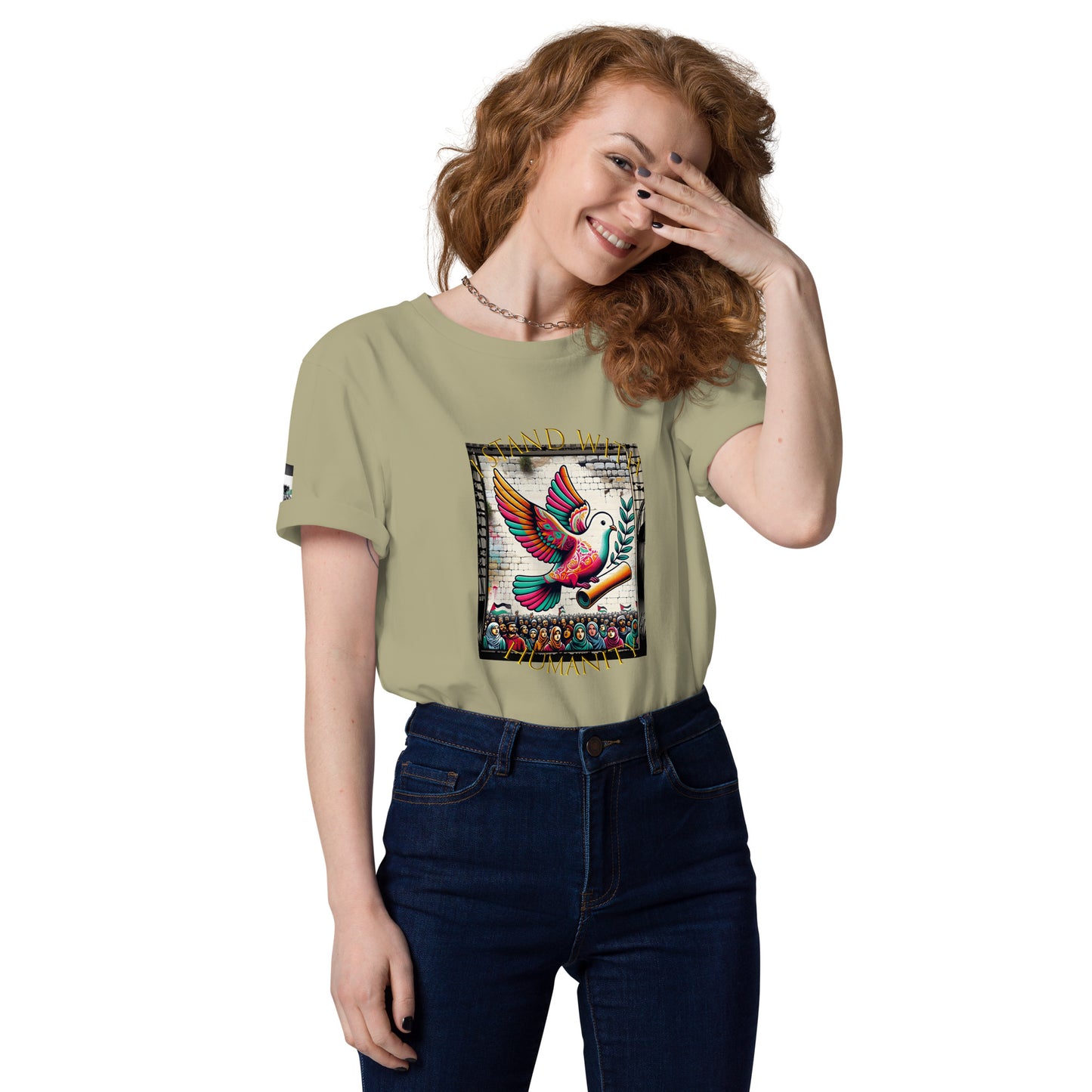 People for Palestine Tee v7, Unisex Organic Cotton T-Shirt | Stanley/Stella STTU755