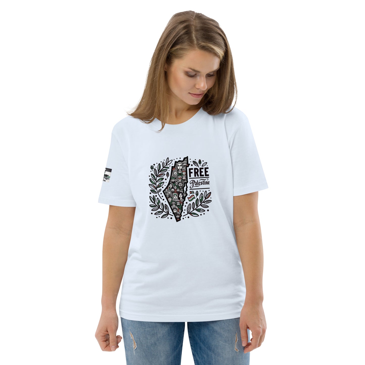People for Palestine Tee v1, Unisex Organic Cotton T-Shirt | Stanley/Stella STTU755