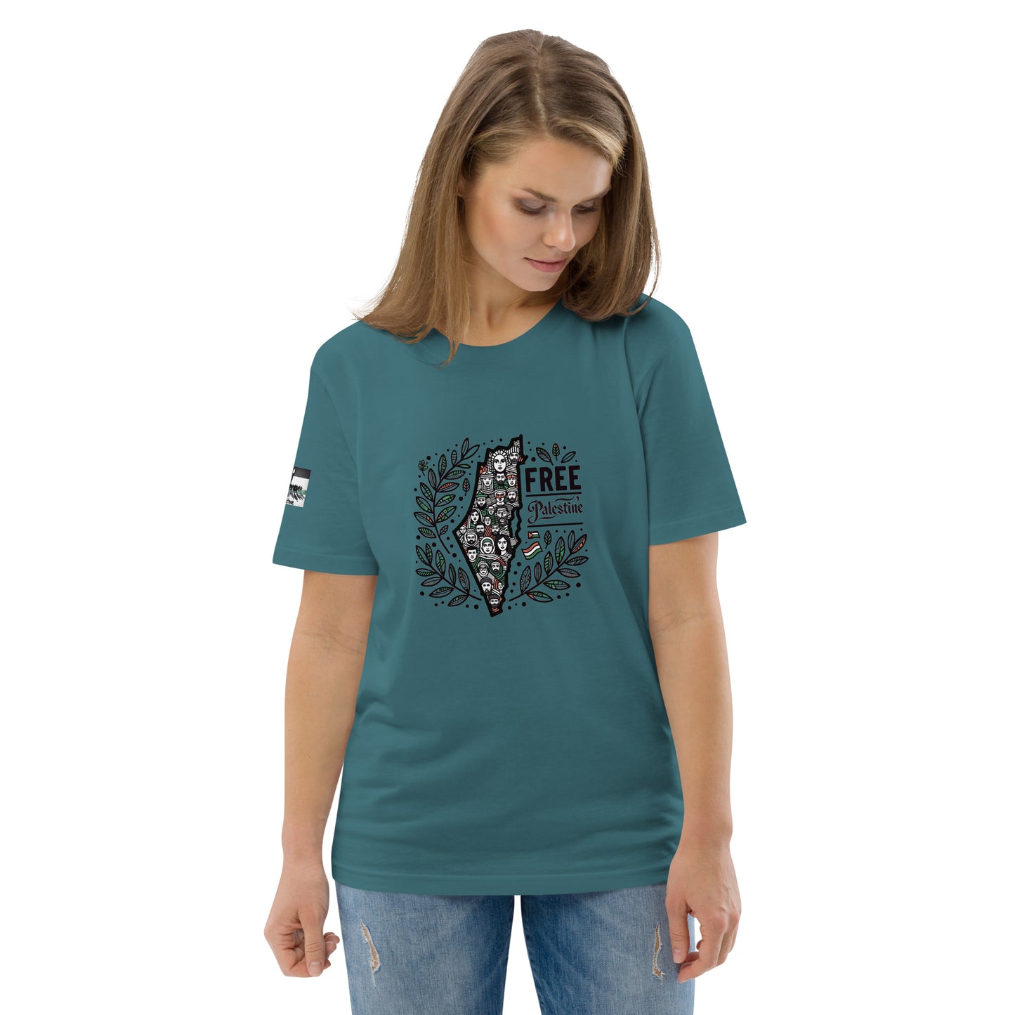 People for Palestine Tee v1, Unisex Organic Cotton T-Shirt | Stanley/Stella STTU755