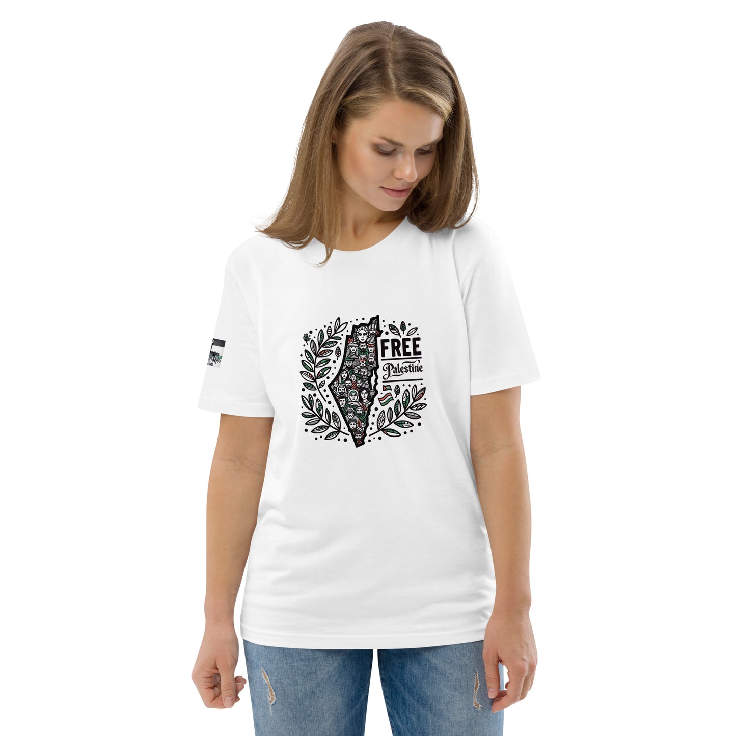 People for Palestine Tee v1, Unisex Organic Cotton T-Shirt | Stanley/Stella STTU755
