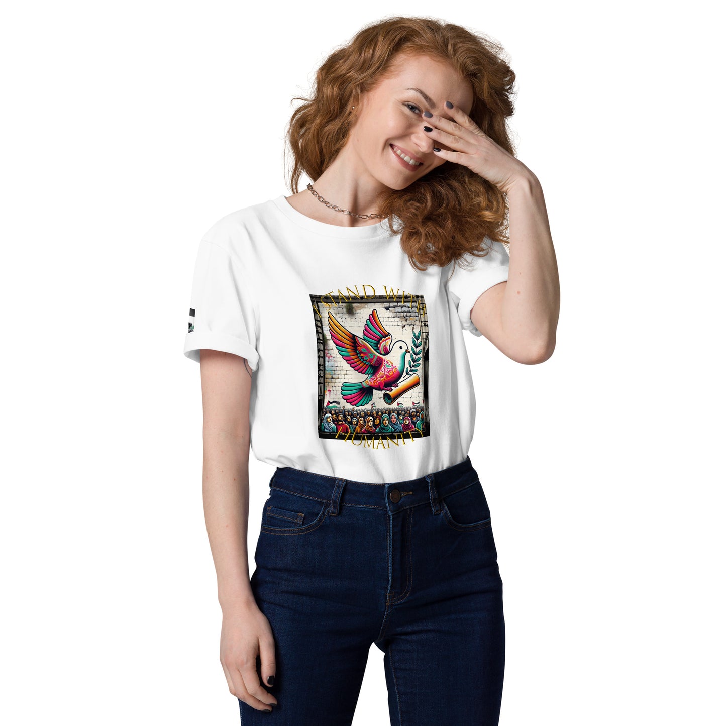 People for Palestine Tee v7, Unisex Organic Cotton T-Shirt | Stanley/Stella STTU755